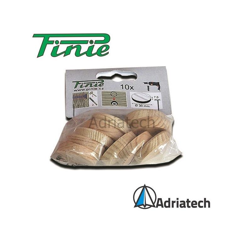 PINIE Zaślepki drewniane świerk sęki Ø25 x 7mm 20szt  45g (110-2520)