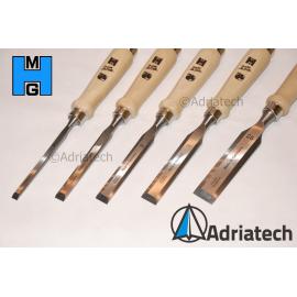 MHG GERMANY Dłuta stolarskie proste z grabową rękojeścią 5szt (13001.05)