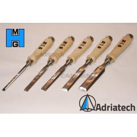 MHG GERMANY Dłuta stolarskie proste z grabową rękojeścią 5szt (13001.05) 2