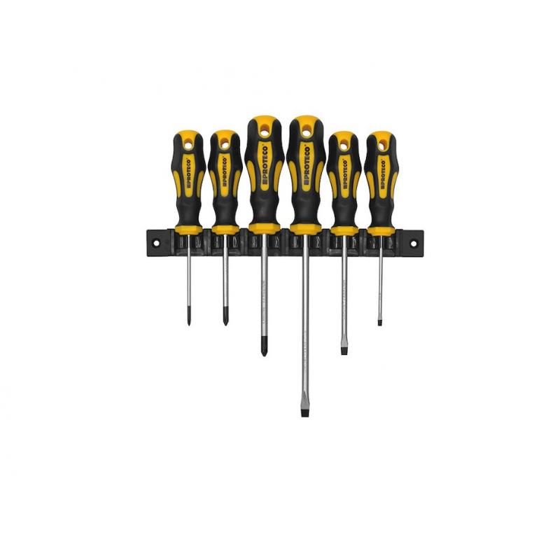 PROTECO Wkrętaki  - zestaw 6 szt płaskie i PH (10.07-990-02)