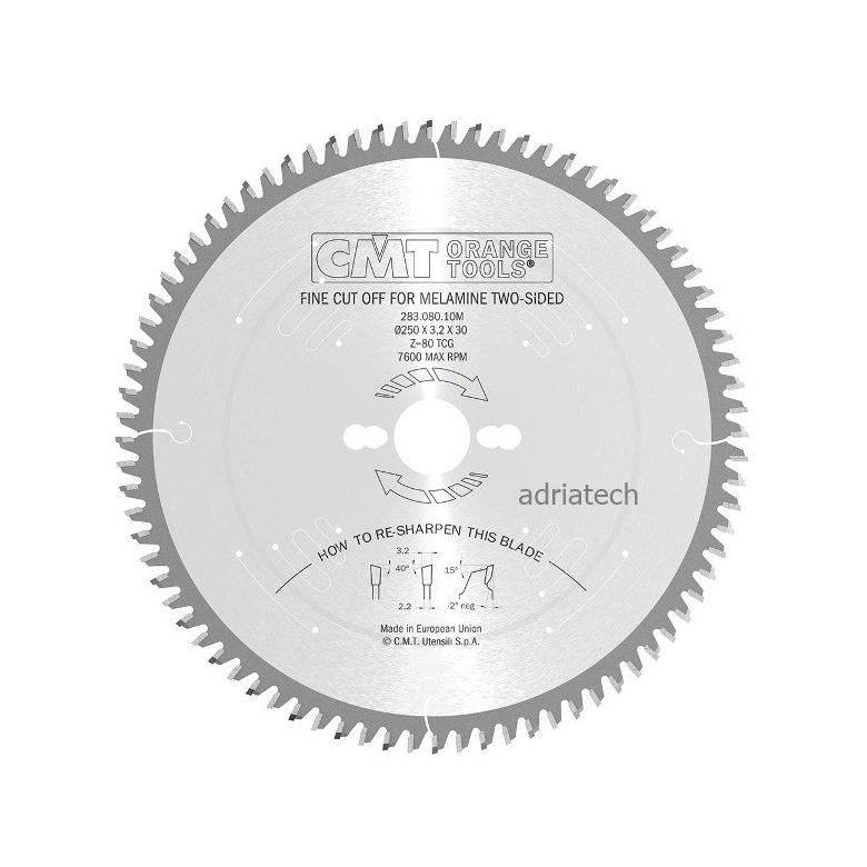CMT Piła do cięcia paneli dwustronnie laminowanych 350mm (283.108.14M)