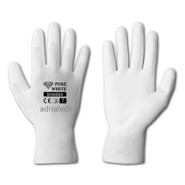Bradas  Rękawice ochronne PURE WHITE poliuretan, rozmiar 10