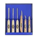 KIRSCHEN Dłuta snycerskie + nóż - zestaw 6 szt (3406000)