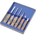 KIRSCHEN Dłuta snycerskie + nóż - zestaw 6 szt (3406000)