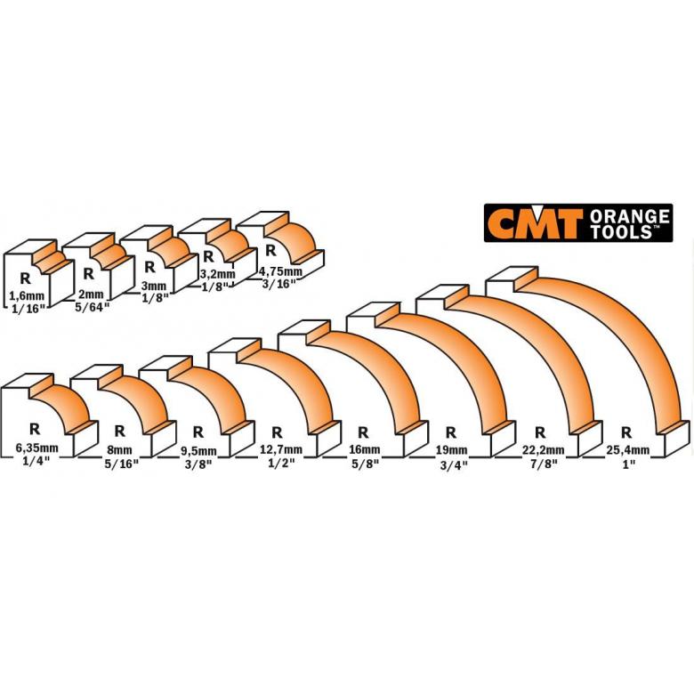 CMT Frez zaokrąglający D-15,9 I-12,7 R-1,6, S-8mm (939.160.11)