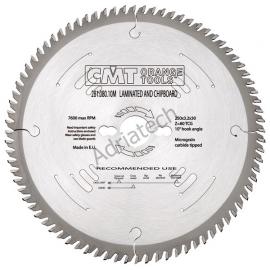 CMT Piła do płyty laminowanej D-250 F-30 zębów 96 (281.060.10M)