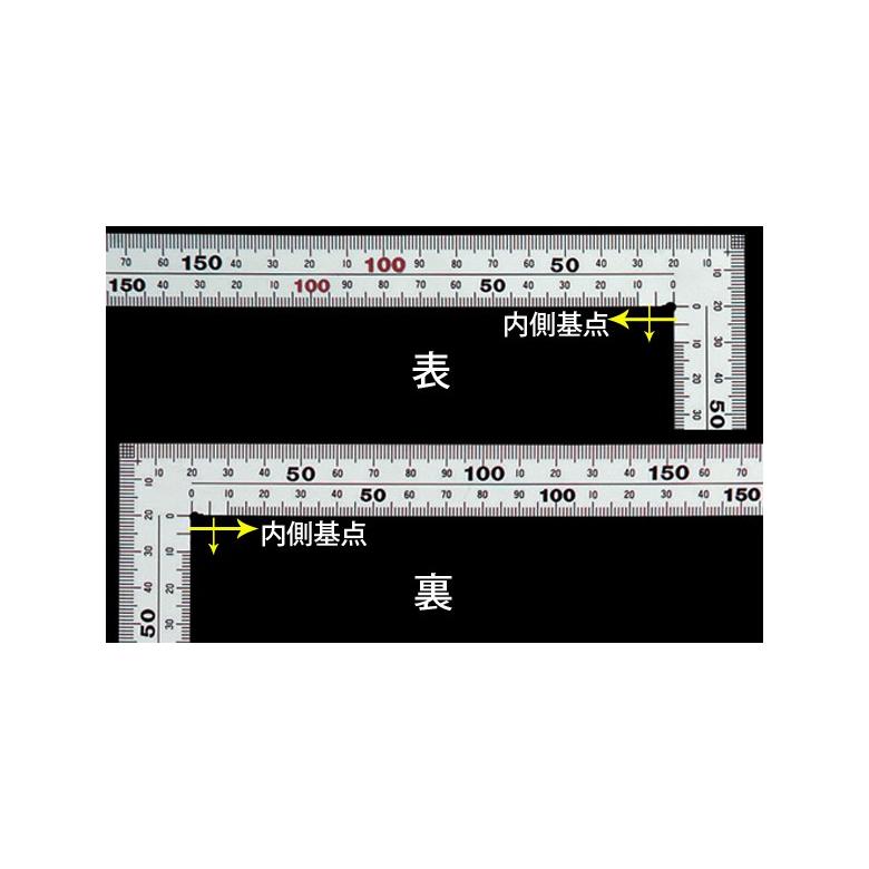 SHINWA kątownik stalowy 30 cm 8 skali inox (10421)