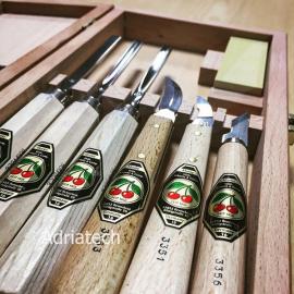 KIRSCHEN Dłuta snycerskie + nóże - zestaw 7 szt (3437000) 2