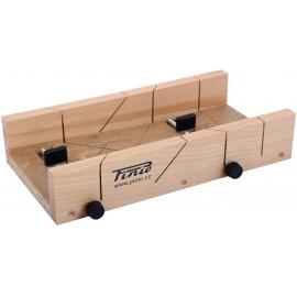 PINIE. Skrzynka uciosowa z drewna bukowego z dwoma zaciskami.  Premium