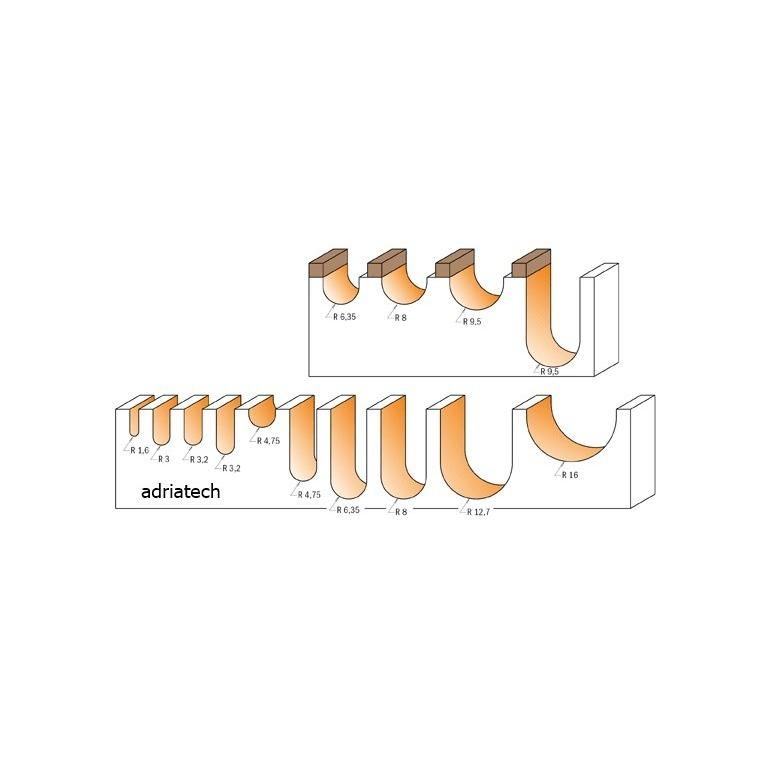 CMT Frez do korytek i czasz