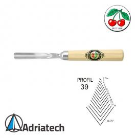 KIRSCHEN Dłuto snycerskie wygięte profil 39 szerokość 2mm (3240002)