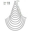 KIRSCHEN Dłuto snycerskie proste wklęsłe do rowkowania profil 11 szerokość 6mm (3247006)
