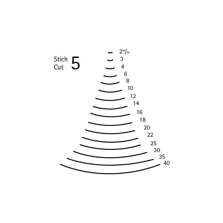 KIRSCHEN Dłuto rzeźbiarskie proste wklęsłe profil 5 szerokość 25mm (3105025)