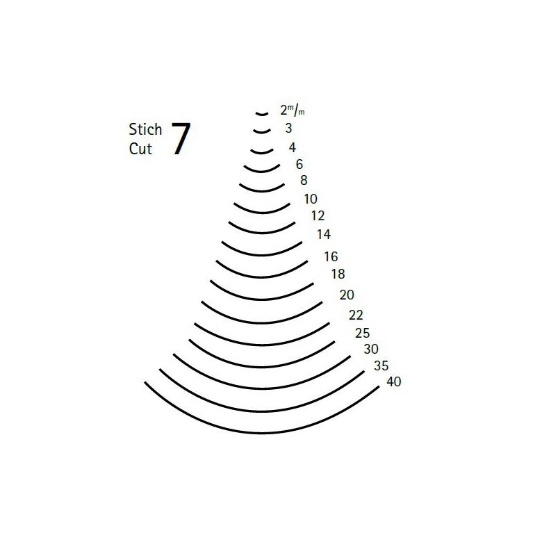 KIRSCHEN Dłuto rzeźbiarskie proste wklęsłe profil 7 szerokość 4mm (3107004)