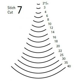 KIRSCHEN Dłuto rzeźbiarskie proste wklęsłe profil 7 szerokość 22mm (3107022) 2