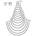 KIRSCHEN Dłuto rzeźbiarskie proste wklęsłe profil 11 szerokość 35mm (3111035)