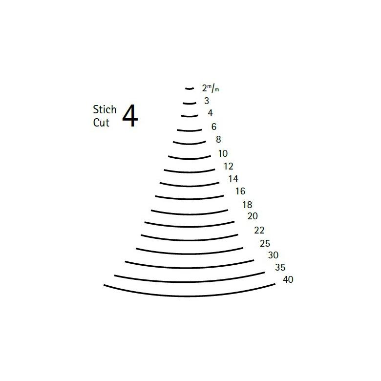 KIRSCHEN Dłuto rzeźbiarskie wygięte wklęsłe profil 4 szerokość 40mm (3113040)