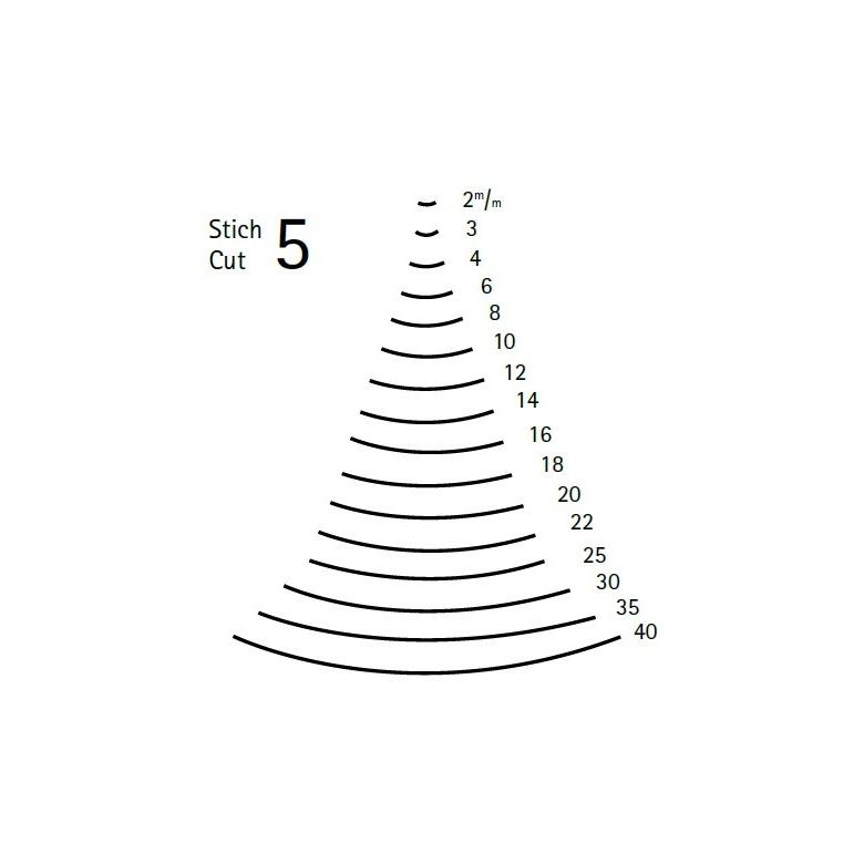 KIRSCHEN Dłuto rzeźbiarskie wygięte wklęsłe profil 5 szerokość 22mm (3114022)