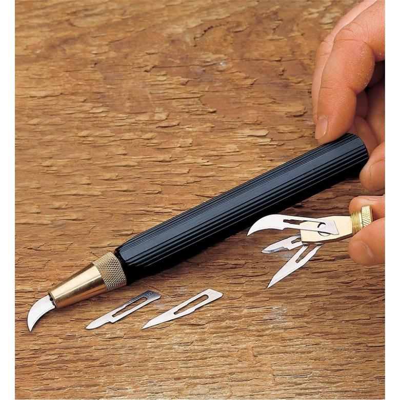 VERITAS nóż rzeźbiarski z kompletem 12 ostrzy w zestawie  05K7301