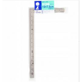 SHINWA kątownik mały stalowy 15x7,5 cm inox (12103)