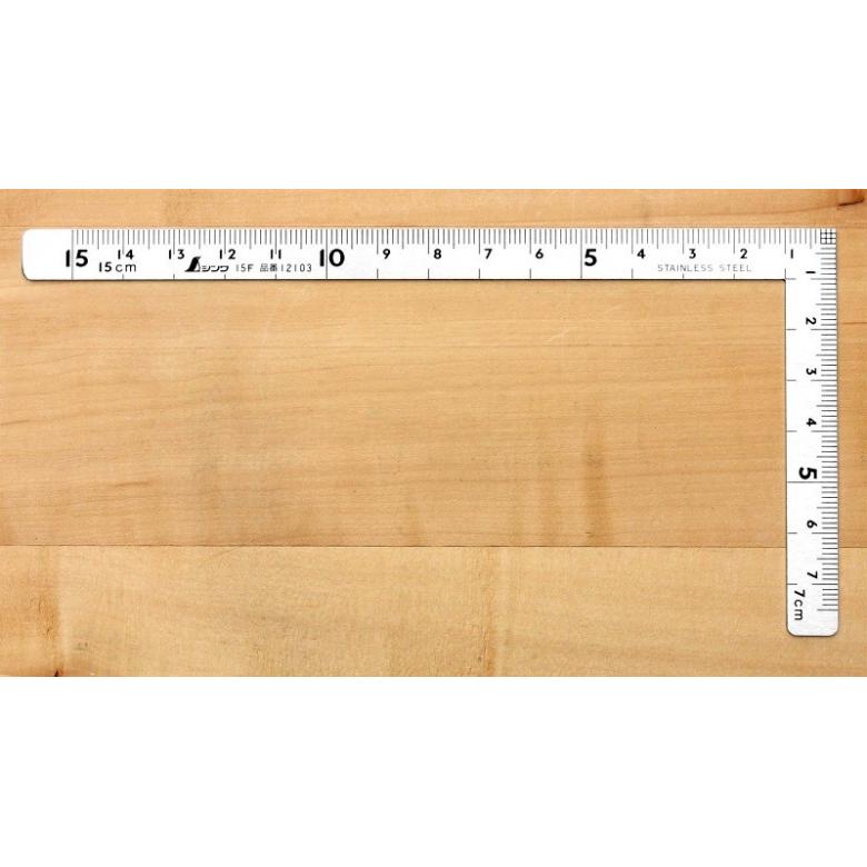 SHINWA kątownik mały stalowy 15x7,5 cm inox (12103)
