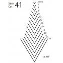 KIRSCHEN Dłuto rzeźbiarskie proste typu V profil 41 szerokość 2mm (3141002)