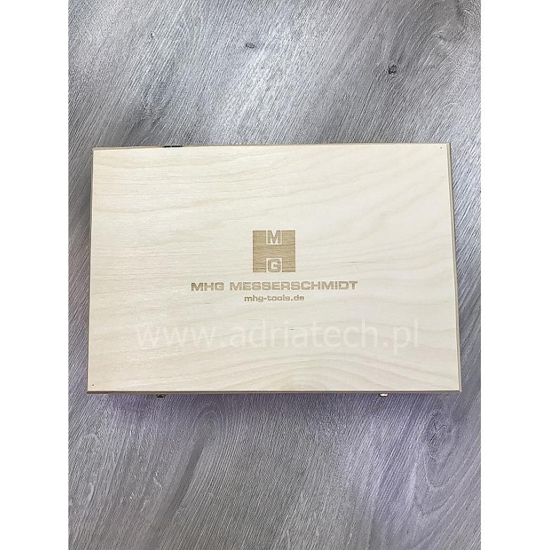 MHG Dłuta ciesielskie proste z grabową rękojeścią 13123.06 zestaw 6szt