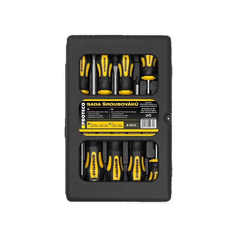 PROTECO Wkrętaki  - zestaw 8 szt płaskie i PH (10.07-990-05)