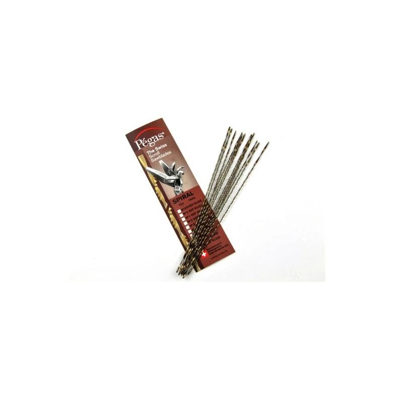 Pegas Brzeszczoty spiralne do miękkiego drewna Spiral roz. 7, 130mm 31,8 zęba/cal 12 szt (90.508)