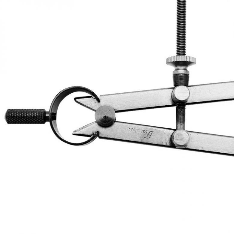 SHINWA cyrkiel nastawny ze sprężyną 150 mm  (73059)