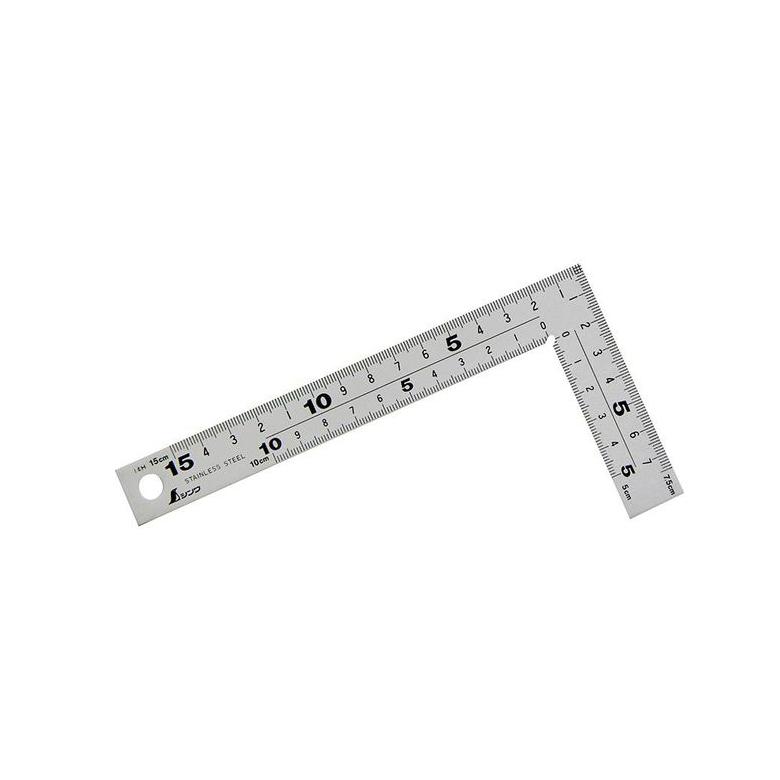 SHINWA kątownik 15 cm 8 skali stal inox (10424)