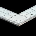 SHINWA kątownik 15 cm 8 skali stal inox (10424)