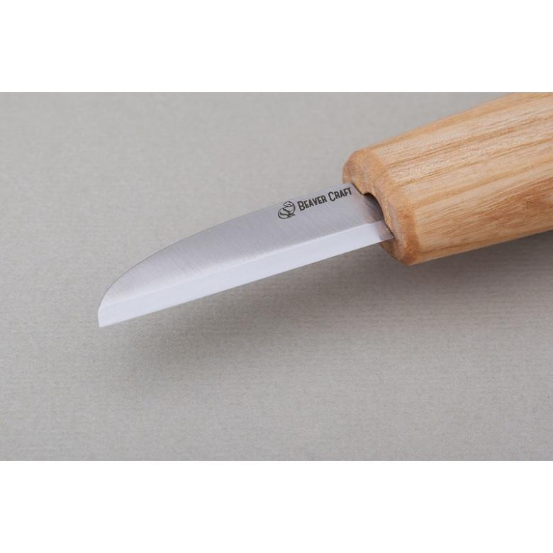 BeaverCraft Uniwersalny nóż rzeźbiarski zaokrąglone ostrze C5 (C5)
