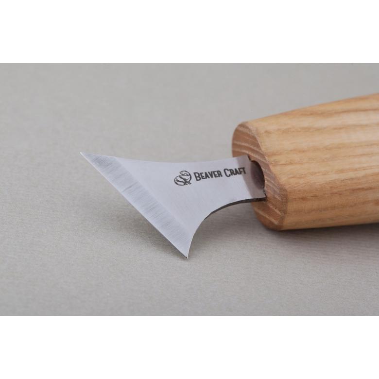 BeaverCraft Mały nóż snycerski do rzeźby geometrycznej C10s