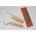 Beavercraft Zestaw do rzeźbienia łyżek (2 noże+akcesoria polerskie) SO1