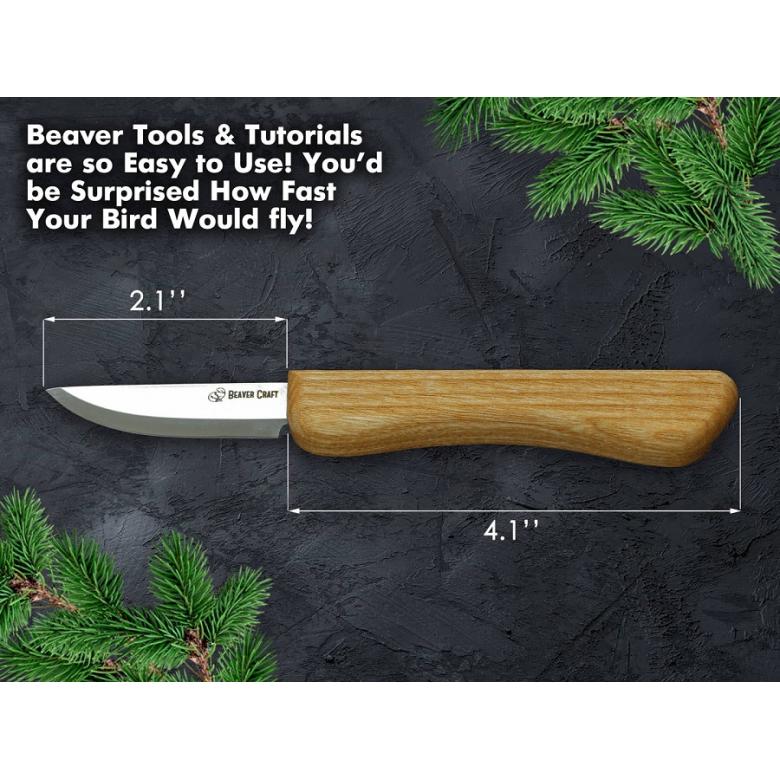 Beavercraft Zestaw do rzeźbienia Hobby ptaszek DIY01