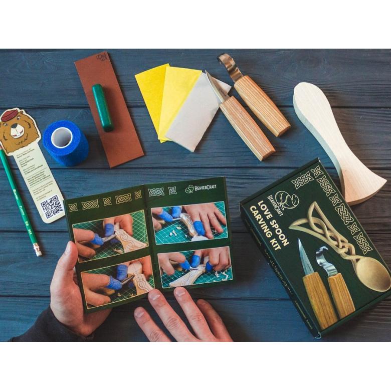 Beavercraft Zestaw do rzeźbienia łyżka celtycka DIY04