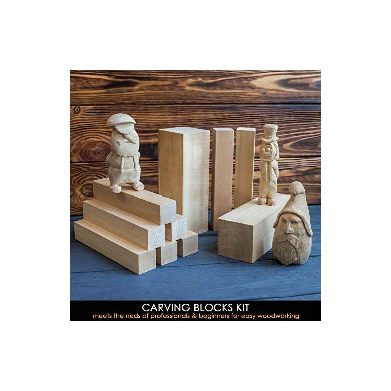 Beavercraft Drewno lipa zestaw 10 klocków BW10