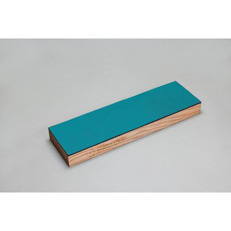 Beavercraft Jednostronna polerka ze skóry bydlęcej na drewnie w komplecie z pastą polerską zieloną (25g) LS4P1