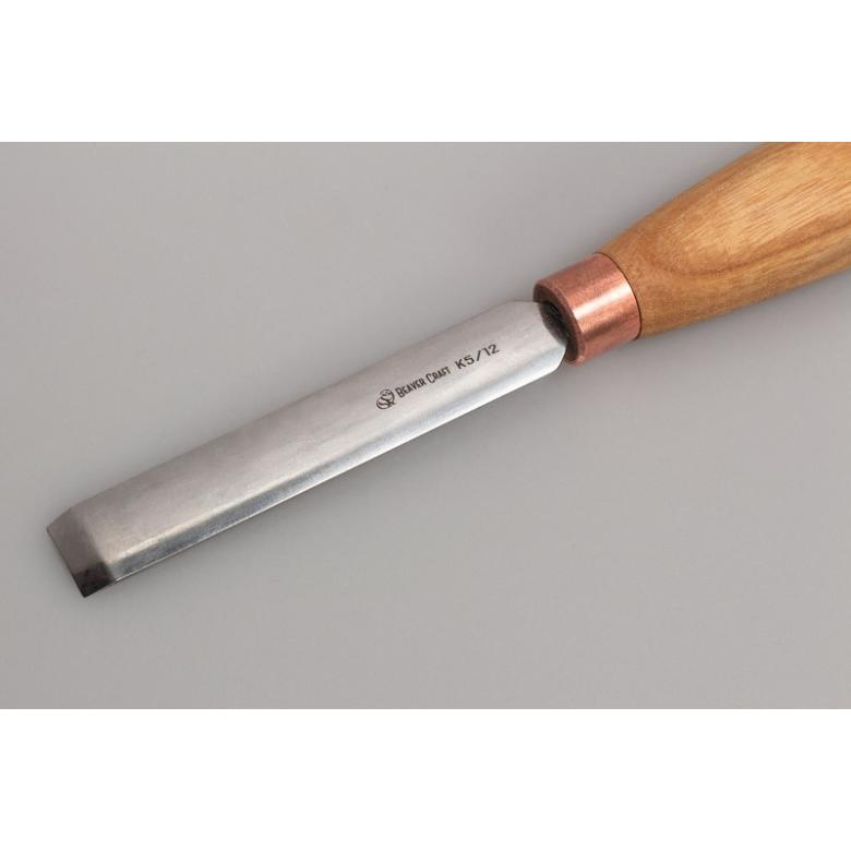 Beavercraft Dłuto rzeźbiarskie żłobak profil 5 proste 12mm K5/12