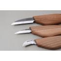 Beavercraft Zestaw 3 noży do rzeźbienia z akcesoriami polerskimi w etui S15