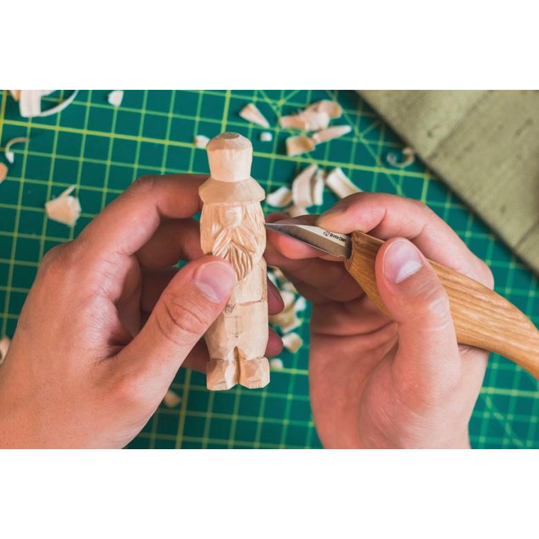 Beavercraft Zestaw 3 noży do rzeźbienia łyżek z akcesoriami do polerowania w etui S17