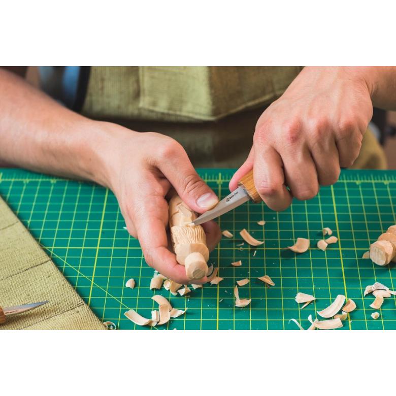 Beavercraft Zestaw 3 noży do rzeźbienia łyżek z akcesoriami do polerowania w etui S17