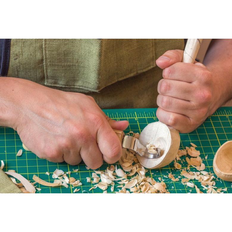 Beavercraft Zestaw 3 noży do rzeźbienia łyżek z akcesoriami do polerowania w etui S17