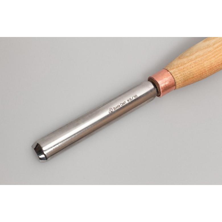 Beavercraft Dłuto rzeźbiarskie żłobak profil 9 proste 10mm K9/10