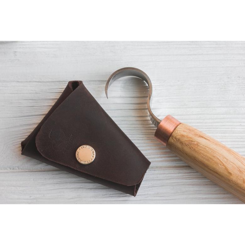 Beavercraft etui pochwa skórzana do noży łyżeczkowych SH2