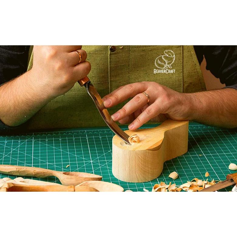 Beavercraft Dłuto rzeźbiarskie długie wygięte 20mm G7L/20