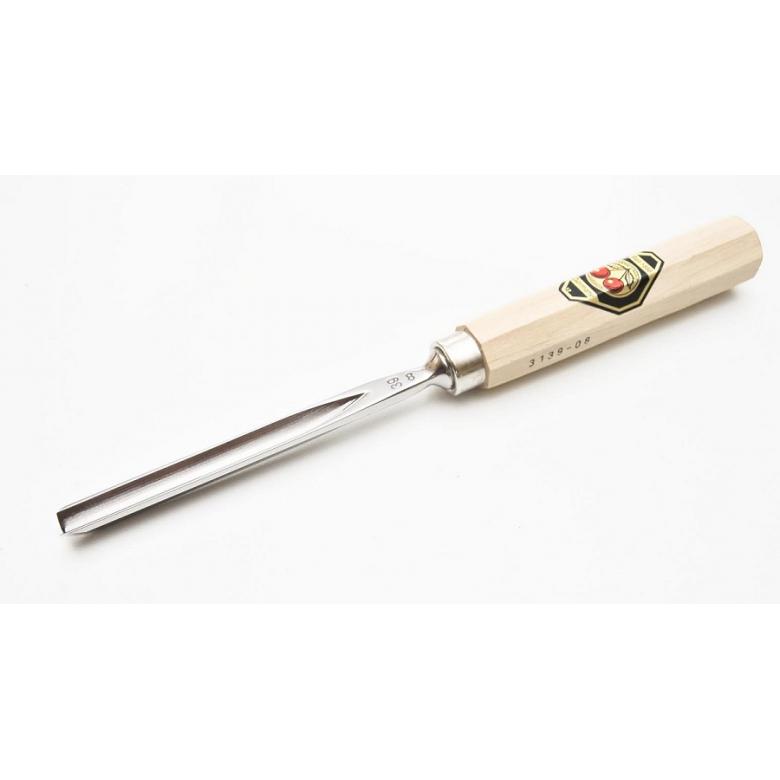 KIRSCHEN Dłuto rzeźbiarskie proste typu V profil 39 szerokość 8mm (3139008)