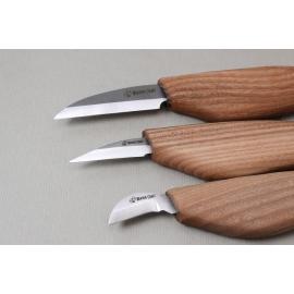 Beavercraft Zestaw 3 noży do rzeźbienia z akcesoriami polerskimi w etui S15X 2