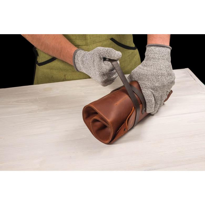 Beavercraft Zestaw do rzeźbienia nóże i dłuta z akcesoriami polerskimi w etui skórzanym 8 szt S18X